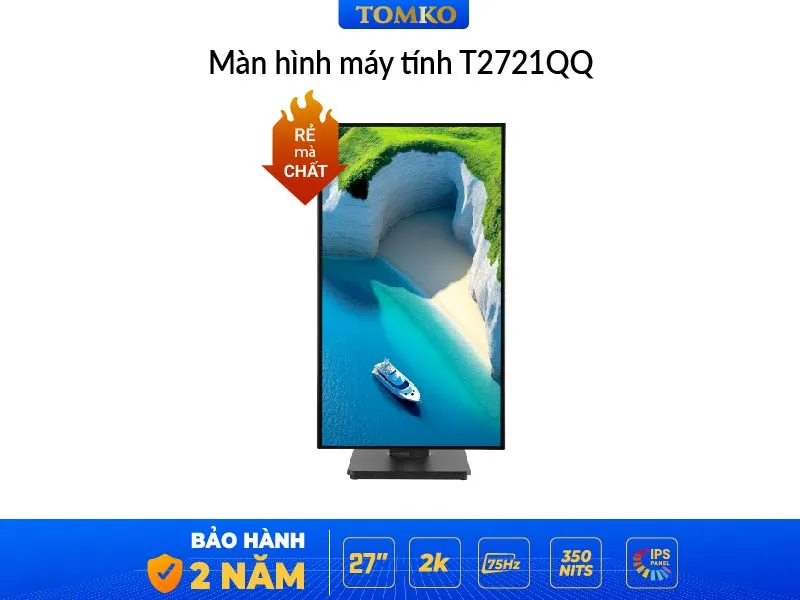 màn hình máy tính 27 inch 2K xoay dọc Tomko T2721QQ