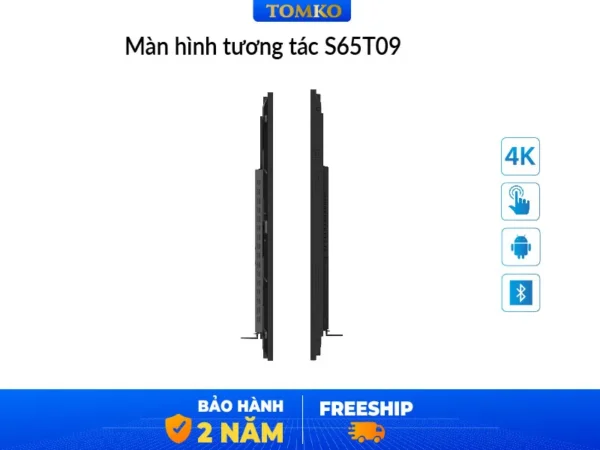 màn hình tương tác 65 inch dạy học, phòng họp Tomko S65T09