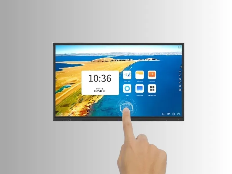 Màn hình tương tác 65 inch cảm ứng đa điểm siêu nhạy lên đến 20 điểm chạm