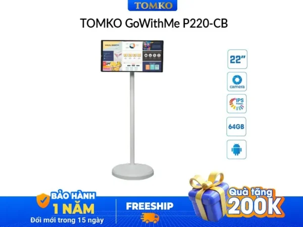 màn hình di động cảm ứng Tomko GoWithMe có tích hợp camera P220-CB