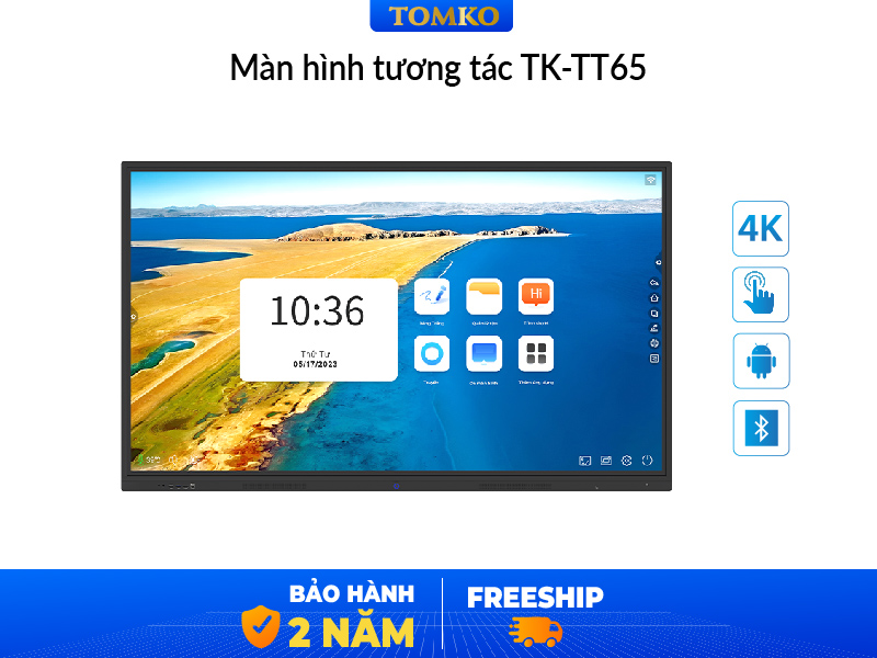 màn hình tương tác dạy học 65 inch Tomko TK-TT65