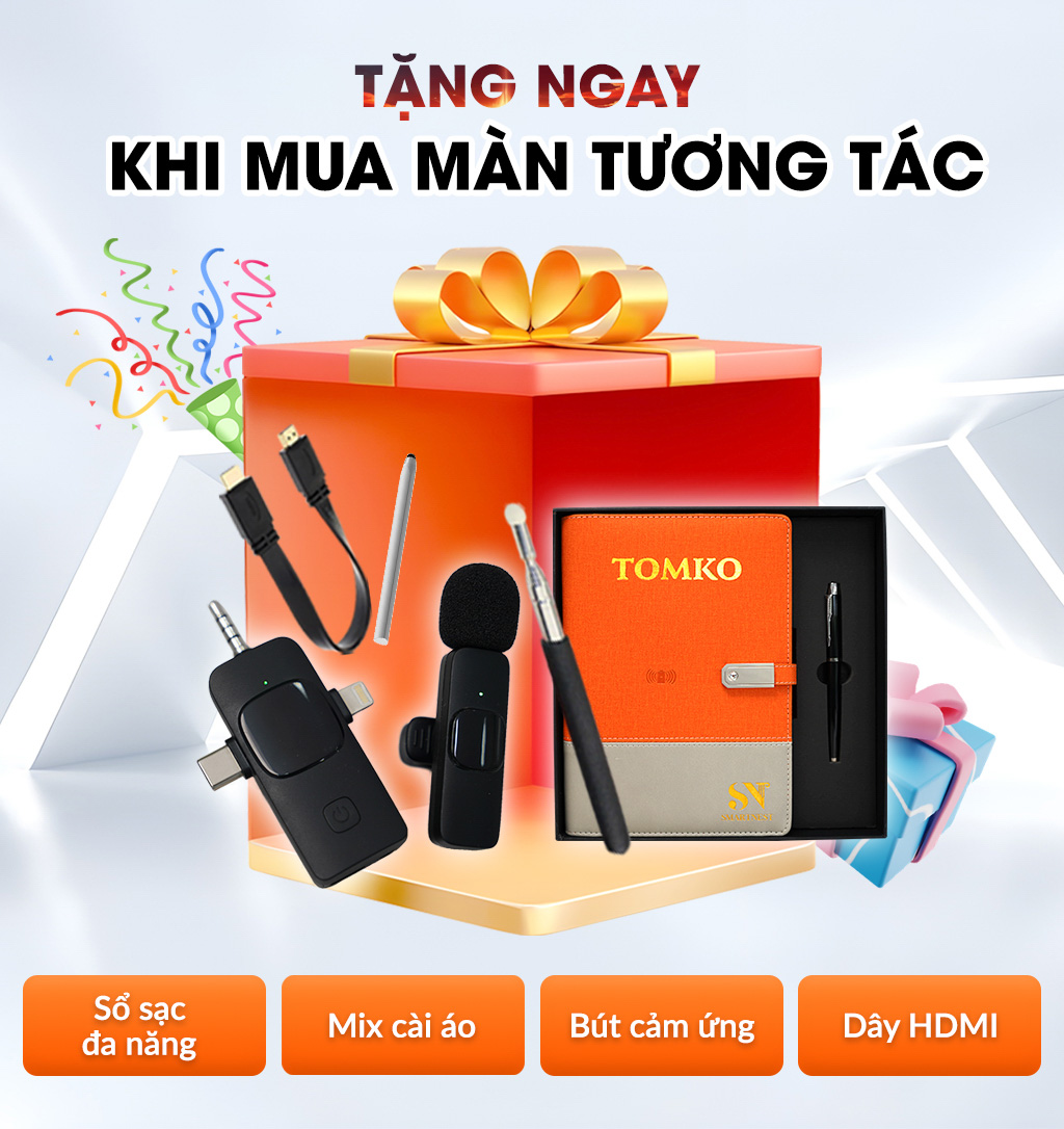 banner quà tặng khi mua màn tương tác